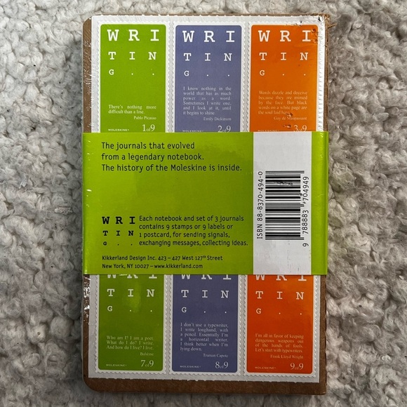 Moleskine Cahier Journal, Soft Cover, Pocket (3.5" x 5.5") Plain Page Set of 3 - Picture 2 of 5